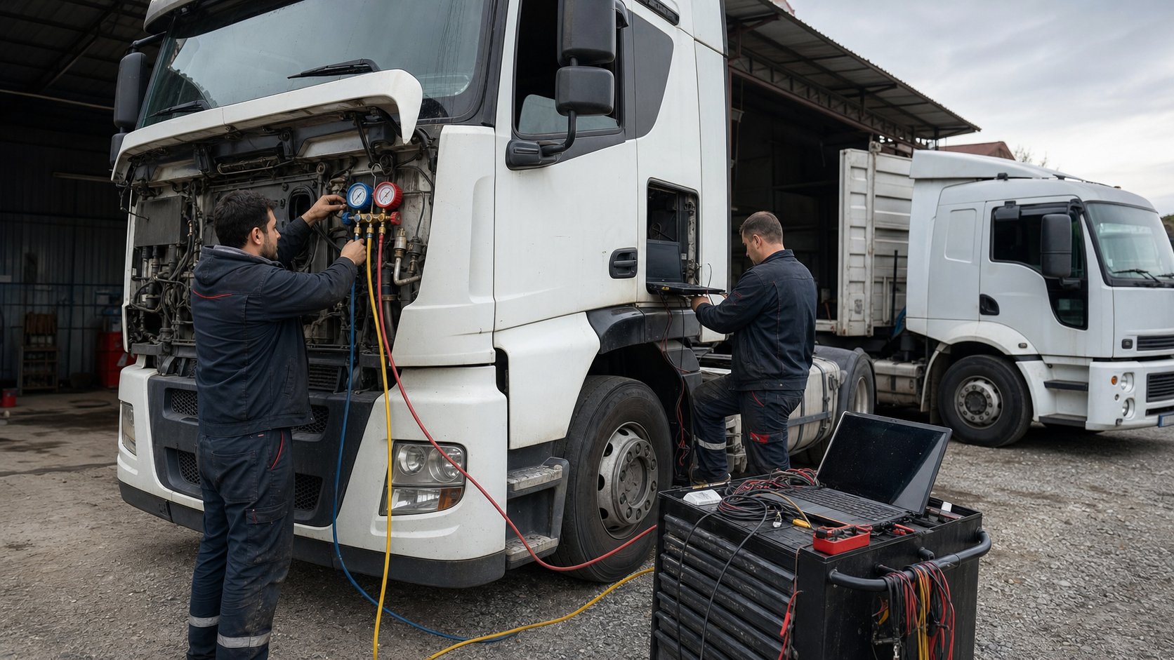 Tır ve kamyon klima elektrik servisi